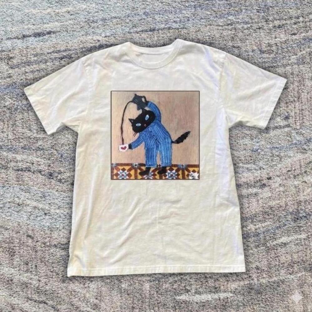 White Cat Graphic Tee